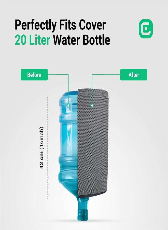 CRASOME Water Dispenser for 20 ltr / Litre Bottle Jar Cover (Grey) - Image 4